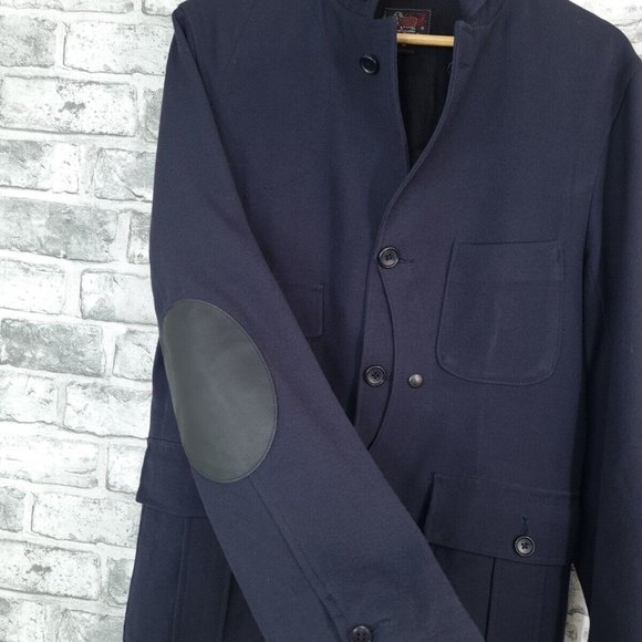 Woolrich Jacket Size Medium Blue Rare Vintage - Picture 2 of 6